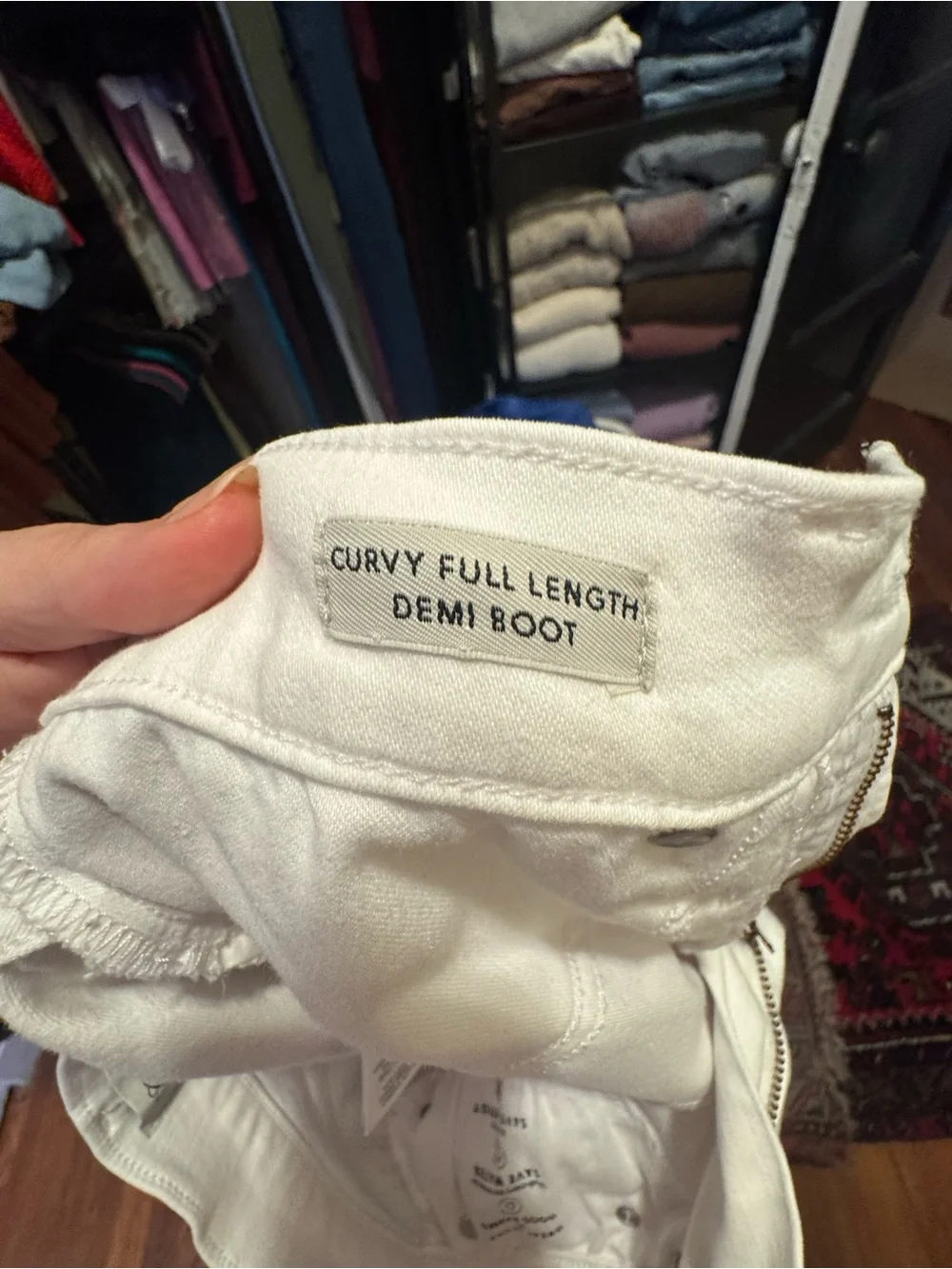 J. Crew White Curvy Demi Boot-Cut Jeans - Picture 5 of 6